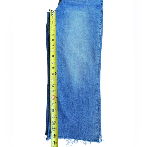 Risen Jeans Blue Womens Cropped Straight Jeans Size 29 - Picture 5 of 14